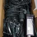 OYCBUZO 360LED Net Lights, 21ft x 5ft Connectable Christmas Outdoor Mesh Lights with Timer & 8 Lighting Modes, Waterproof String Light Plug in for Xmas Tree Bushes Garden Holiday Party - Warm White