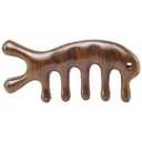 Sandalwood comb wide-tooth comb home head massage comb hair therapy comb small comb portable comb Comb