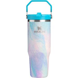 STANLEY IceFlow 2.0 Flip Straw Tumbler with Handle 30 oz | Twist On Lid and Flip Up Straw | Leakproof Water Bottle | Insulated Stainless Steel | BPA-Free | Sea Glass Plume