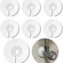 6 PCS Plumbing Cover Plates Plastic Escutcheon Plate Flange Pipe Covers for Bathroom (Apply to 0.4" to 1.14")