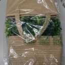 Dahey 2 Pack Wall Hanging Rope Basket with Artificial Eucalyptus, 6.5"W6.7"H Jute Woven Storage Organizer Flower Plants Basket Farmhouse Rustic Wall Decor for Porch Living Room Bedroom Entryway,Brown