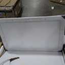 DWVO Makeup Vanity Desk with LED Mirror & 3 Brightness Levels, Makeup Table with 4 Drawers, Power Outlets, Hairdryer Holder & Cushion Stool for Dressing Room (Light White)