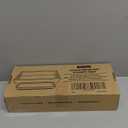 Handmade Toilet Tank Basket Topper & Vanity Tray Set of Natural Acacia Wood by DEMIGO, Created by Skilled Artisans, Smooth, Durable, Attractive Decor for Bathroom, Kitchen, Home, Spa (Dark Brown)