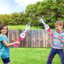 ArtCreativity Easter Bunny Bubble Wand (2 Pack), Easter Basket Stuffers for Toddler, 14" Light Up Automatic Bubble Maker with LED & Music, Bubbles for Kids, Toys for Toddlers 1-3