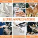 Chemical Resistant Nitrile Gloves Heavy Duty Cleaning Gloves for Household Acid, Alkali, Solvent, Oil Resist, 13" (White, XL)