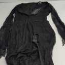 Dolls Kill Lace Morticia Inspired Costume - Vampire Queen Maxi Outfit by Trickz N' Treatz (Large)