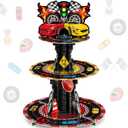 Censen 3 Tier Race Car Party Decorations Cupcake Stand Truck Car Favors Cupcake Holder Racing Truck Dessert Tower Car Theme Dessert Stand for Kids Boys Birthday Race Car Party Supplies Decor