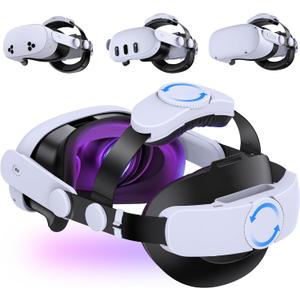 Kawaye Comfort Head Strap for Meta Quest 3S/Quest 3/Quest 2 Head Strap, Double Knobs Adjustable Elite Strap Replacement,VR Headset Accessories Strap Enhanced Support&Comfort&Reduce Pressure Kawaye Comfort Head Strap for Meta Quest 3S/Quest 3/Quest 2 Head Strap, Double Knobs Adjustable Elite Strap Replacement,VR Headset Accessories Strap Enhanced Support&Comfort&Reduce Pressure