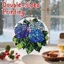 5 x Vibrant Hydrangea Christmas Ornaments: Christmas Tree Decorations & Holiday Ornaments  Holiday Presents, Gift Ideas for Friends, Coworker, Family, Hydrangea Lover, and Flower Lover