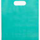 100 Teal Bags for Small Business 9"x12" Perfect For Merchandise And Retail Extra Thick 1.5Mil Glossy Thank You Bags With Handles