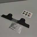 Stove Gap Covers, 2 Pack Stainless Steel Stove Gap Filler, Heat Resistant Oven Gap Filler Adjustable Length 13.8" to 27.5", Range Trim Kit Non-Slip Stove Guard Between Stove Top & Counter - Black