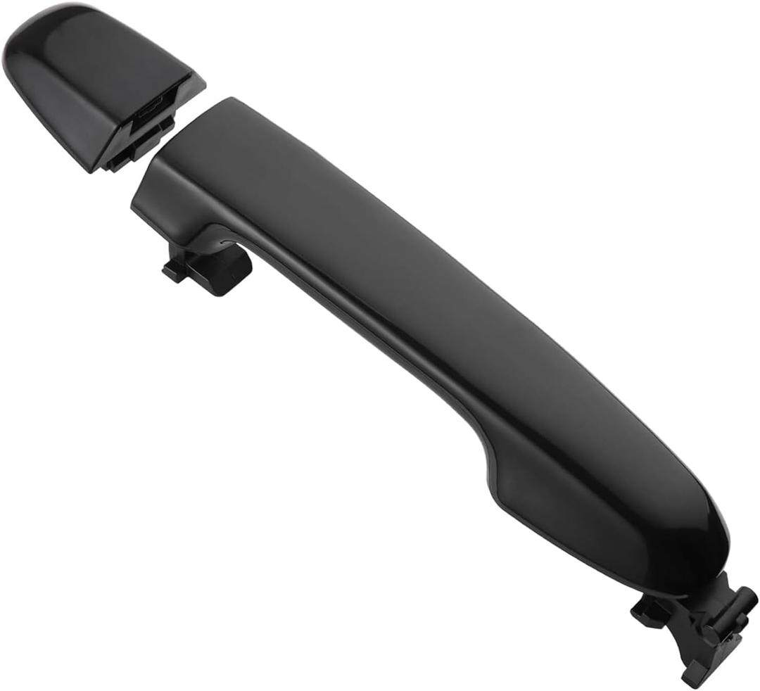 Exterior Door Handle Front Right Passenger Side Compatible with Toyota Camry 2012 2013 2014 2015 2016 2017, Smooth Black