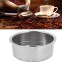 Coffee Filter Basket, Premium Stainless Steel Double Layer Pressurized Espresso Filter Basket 51mm for Portafilter Home Barista Use