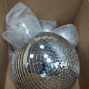 4 Pcs Large Disco Ball Decor - Silver Hanging Mirror Disco Balls Ornament for Stage Club Prom Props 70s Weddings Dance Music Birthday(12, 8, 6, 4 Inch)