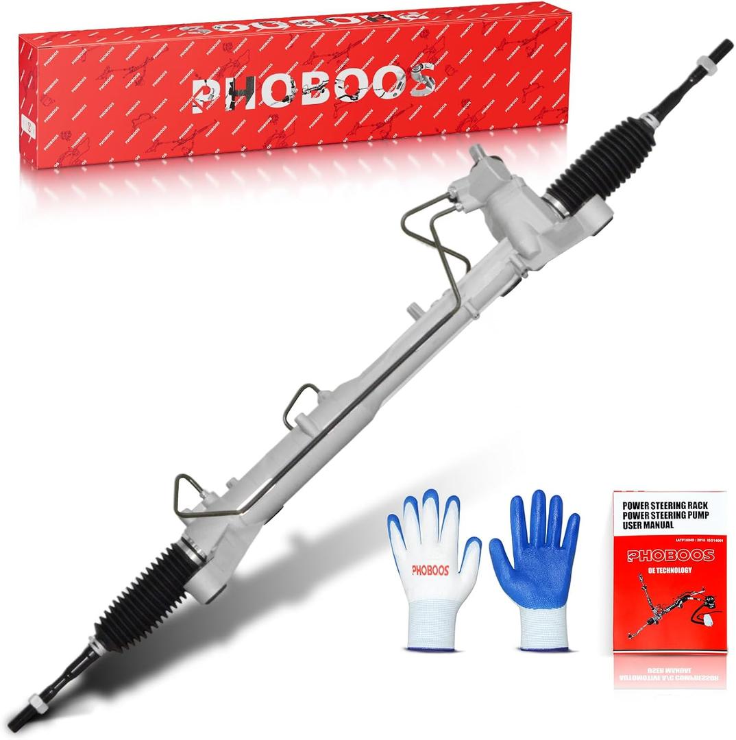 PHOBOOS Hydraulic Power Steering Rack and Pinion Fit for Ford & Lincoln