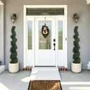 5ft Tall Spiral Topiary Trees Artificial Outdoor Set of 2