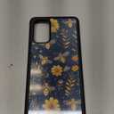Compatible with Samsung Galaxy S20 Plus Case,Vintage Yellow Bee Floral Amazing Pattern Design Shockproof Anti-Scratch Hard PC Back Case for Samsung Galaxy S20 Plus