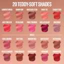 MAYBELLINE Super Stay Teddy Lip Tint, Long Lasting Matte Lipstick for Up To 12HR Wear, Tomato Girl, 1 Count