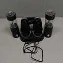 CIRCLE JOY Electric Salt and Pepper Grinder Set Automatic Salt and Pepper Grinder Set with Easy-to-Carry Charging Base and LED Light, USB Rechargeable, Upgrade External Adjustable Coarseness