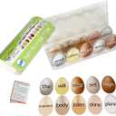 2 x Sight Word Games 500 Natural Egg Sight Word Flash Cards Kindergarten Game - Egg Fry Word Flash Cards Reading Games - Preschool Games, Kindergarten Learning Games - Egg Flashcards in Carton