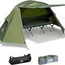Night Cat Cot Tent Combo: 1 Person Off-Ground Tent for Camping with Vestibule Waterproof, 32'' Width