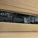 Twin Platform Bed with Headboard, Black Finish