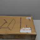 Drive Medical 13067 Non Tilt Top Overbed Table with Wheels and Secure Height Adjustment,Tray Table for Hospital or Home Use, Bedside Rolling Overbed Table, Silver Vein