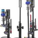 VEVOR Vacuum Stand, Compatible With Dyson V7 V8 V10 V11 V12 V15 SV10 SV12 SV14 SV18 SV21 Upright Vacuum Cleaners & Accessories, Stable Vacuum Stand Holder with 3 Clips and Adjustable Height
