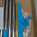 Carpet Rake for Pet Hair Removal - Reusable Pet Hair Remover, 60 Adjustable Long Handle Cat Dog Carpet Rake Scraper with Patented Design, Dog Hair Rake Brush for Rugs, Mats (Blue)