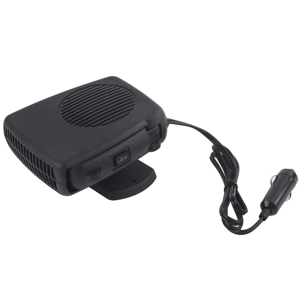12V 200W Portable 2-in-1 Ceramic Car Heater Fan with Cooling and Defrosting Function