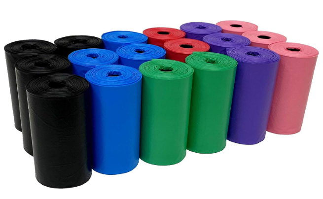 Five Star Pet 9" x 14.25" Made in USA Easy Open Poop Bags Dog Waste Bags, 18 Refill Rolls, 270 Bags