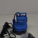 1/2 HP Submersible Water Pump 2900 GPH Portable Small Sump Pump For Pool Cover, Basements, Puddles, Gardens Ponds With 16.4 Ft Power Cord and Hose Adapters, Blue