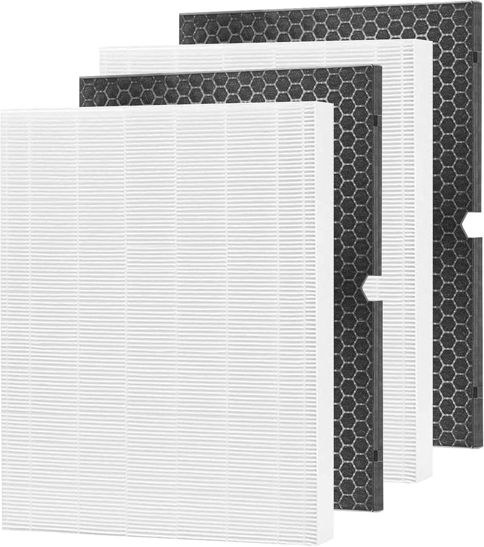 Replacement 116130 Filter H for Winix 5500-2, 2 Filter & 2 Activated Carbon Filter Combo Pack Compare to Part # 116130