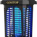 Bug Zapper Outdoor, 4200V Electric Mosquito Zapper, Bug Zapper Outdoor, Fly Traps, Fly Zapper, Mosquito Killer Indoor 3 Prong Plug, 90-130V, ABS Plastic Outer