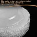100 Pack Clear Charger Plates 13" Beaded Round,Clear,Beads, approx. 13 inch