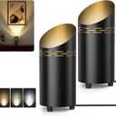 2 Pack Uplights Indoor Floor Can Lights, 3000K/4000K/6000K Spotlight Indoor with GU10 Bulbs, Uplighting Spotlights with Foot Switch for Living Room Corner Sofa House Plant Wall Artwork Decor