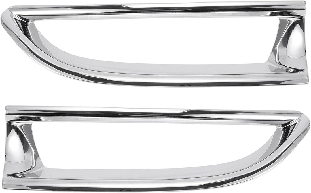 Fog Light Cover Trim for Honda CR-V 2012-2014 Rear Left,Rear Right Fog Light Lamp Cover Trim Bezel ABS 1 Pair Silver Tone