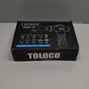 TOLOCO Massage Gun Deep Tissue, Percussion Massage Gun with 10 Replacement Heads, Super Quiet Portable Electric Massager for Athletes, Relax, Black