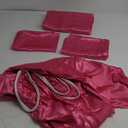VACVELT Set of 4 Hot Pink Satin Sheets Queen Size Bed Set, 15 Inch Deep Pocket Silky Satin Sheet Set, Soft Satin Bedding Set Cooling & Luxury Bed Sheets, 1 Fitted Sheet + 1 Flat Sheet + 2 Pillowcases