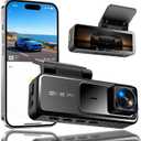 4K Dash Cam with Built-in WiFi, Front Car Camera, APP Control, Night Vision, 24H Parking Monitor, 170 Wide Angle, G-Sensor, Loop Recording, WDR(A19)