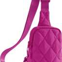 MEISEY Quilted Puffer Sling Bag for Women Small Backpack Crossbody Chest Bag Fanny Packs Purses for Casual Traveling Hiking