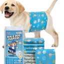Dono Dog Diapers Male 20ct, Widened Disposable Male Dog Wraps, Super Absorbent Doggie Belly Bands with Wetness Indicator, Leak-Proof Puppy Pampers for Incontinence Excitable Urination, Small (Small (12-19inch))