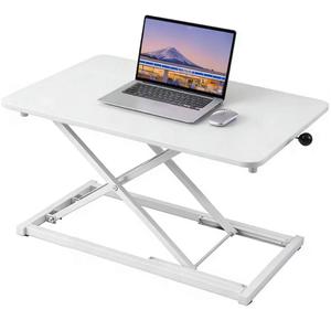 Raathionty Standing Desk Converter Adjustable Height,Keyboard Riser for Stand Up Desk Riser,Computer Keyboard Stand for Desktop,Ergonomic Sit Stand Computer Workstations White Size 23.6 Inch