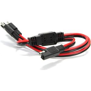 ABIGAIL 1.6FT 2-Way Splitter SAE Connector Battery Charging Cables 1 to 2 Power Charger Adapter 16AWG for Camp Trailer Solar Panels Battery