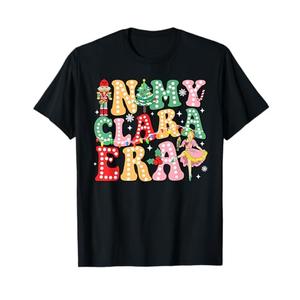 In My Clara Era Nutcracker Christmas Xmas Holiday Pajamas T-Shirt , size Large