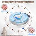 Automatic Wet Food Cat Feeder, Auto Refrigerated Wet Foods Feeder for Cats Dogs 4 Meal Timed Fresh Foods Dispenser with 2 Ice Packs Small Pet Feeders for Kitty Puppy Automatic Cat Dog Food Bowl