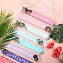 Set of 9 Black Girl Wall Art Decor Wood Motivational Girl Room Wall Art Rainbow Color Positive Inspirational Hanging Sign for Baby Kids Teen Present Bedroom Nursery Decoration