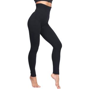 LUOYANXI Fleece Lined Leggings Women - Warm Soft Tummy Control Thermal Thick High Waisted Pants for Cold Winter (Black, M)
