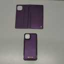 Wallet Case for iPhone 15 Plus Compatible with Magsafe, 2-in-1 PU Leather Flip RFID Blocking Card Holder Stand Shockproof Magnetic Detachable Cover for iPhone 15 Plus Case, Fashion Purple