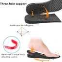 Height Increase Insoles 3-Layer Air up 2.4 inches(6 cm) Heels Lift Inserts for Men and Women